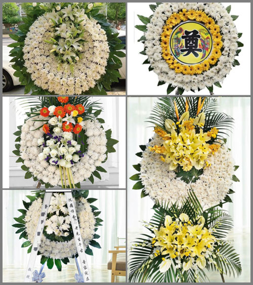 广东梅州市丰顺县大龙华镇田东村花圈速递
